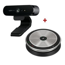 Logitech BRIO Webcam + Sennheiser SP 20 ML