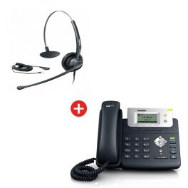 Yealink T21P telefoon + Yealink YHS33 Headset