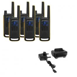 Motorola Talkabout T82 Extreme 6-Pack + 6x Bureau laders 